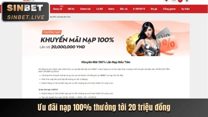 Nạp tiền vào tài khoản 0k9